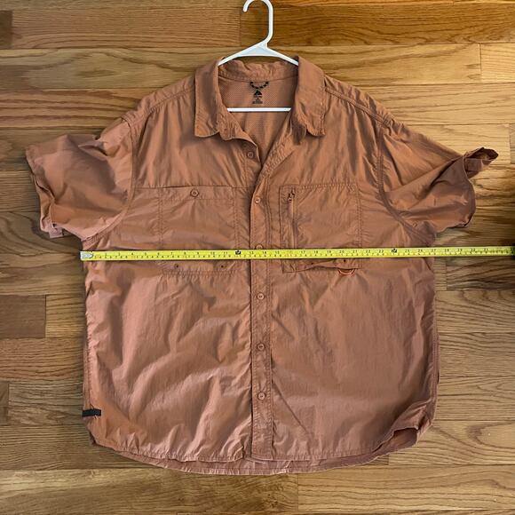 Ozark Trail Upstream Short Sleeve Shirt Mens XXL Terracotta Clay Fishing Outdoor - Picture 8 of 8